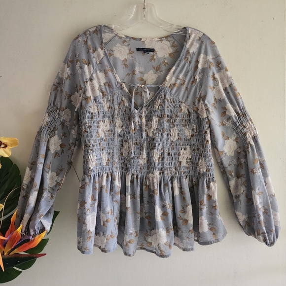 American Eagle Outfitters Medium GUC Boho Beautiful Blouse - Picture 13 of 13